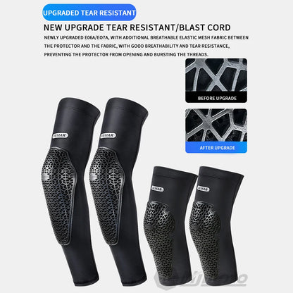Motocross Knee Elbow Pads VEMAR Protective Sleeves Motorcycle MTB ATV DH