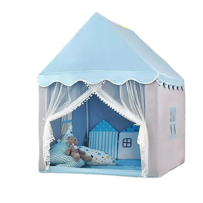 1.35M Large Children Toy Tent  Wigwam Folding Kids Tent Tipi Baby Play House Girls Pink Princess Castle Child Room Decor Gifts-EXPROTAS