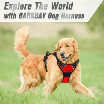 No Pull Dog Harness Adjustable Reflective Padded Handle for Large Dogs