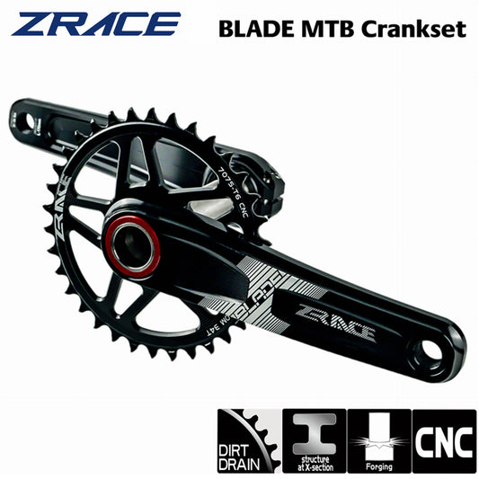 ZRACE BLADE 1 x 10 11 12 Speed Crankset Eagle Tooth for MTB XC / TR / AM 170 / 175mm,32T/34T/36T,BB68/73 Chainset-EXPROTAS