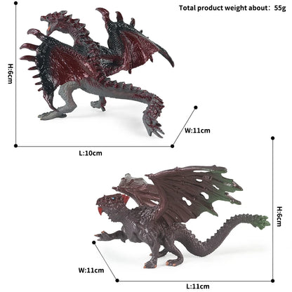 Oenux Fantasy Creature PVC Figure Dragon Phoenix Dinosaur Animal Model - EXPROTAS
