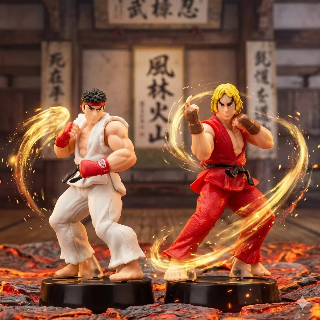 Street Fighter Ken Masters Ryu PVC Anime Fighting Game Action Figure Toy