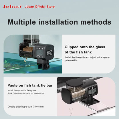 Jebao Jecod New Aquarium Fish Tank Feeder Intelligent Automatic Feeder Digital Timing Wifi Wireless Remote Control Fish Feeding-EXPROTAS