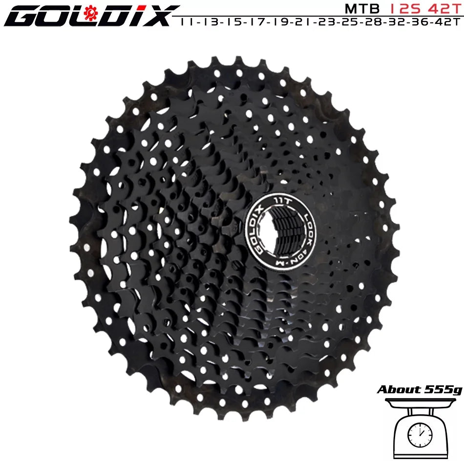 GOLDIX MTB Cassette | 8–12 Speed 40T–52T Freewheel Sprocket for Shimano/SRAM