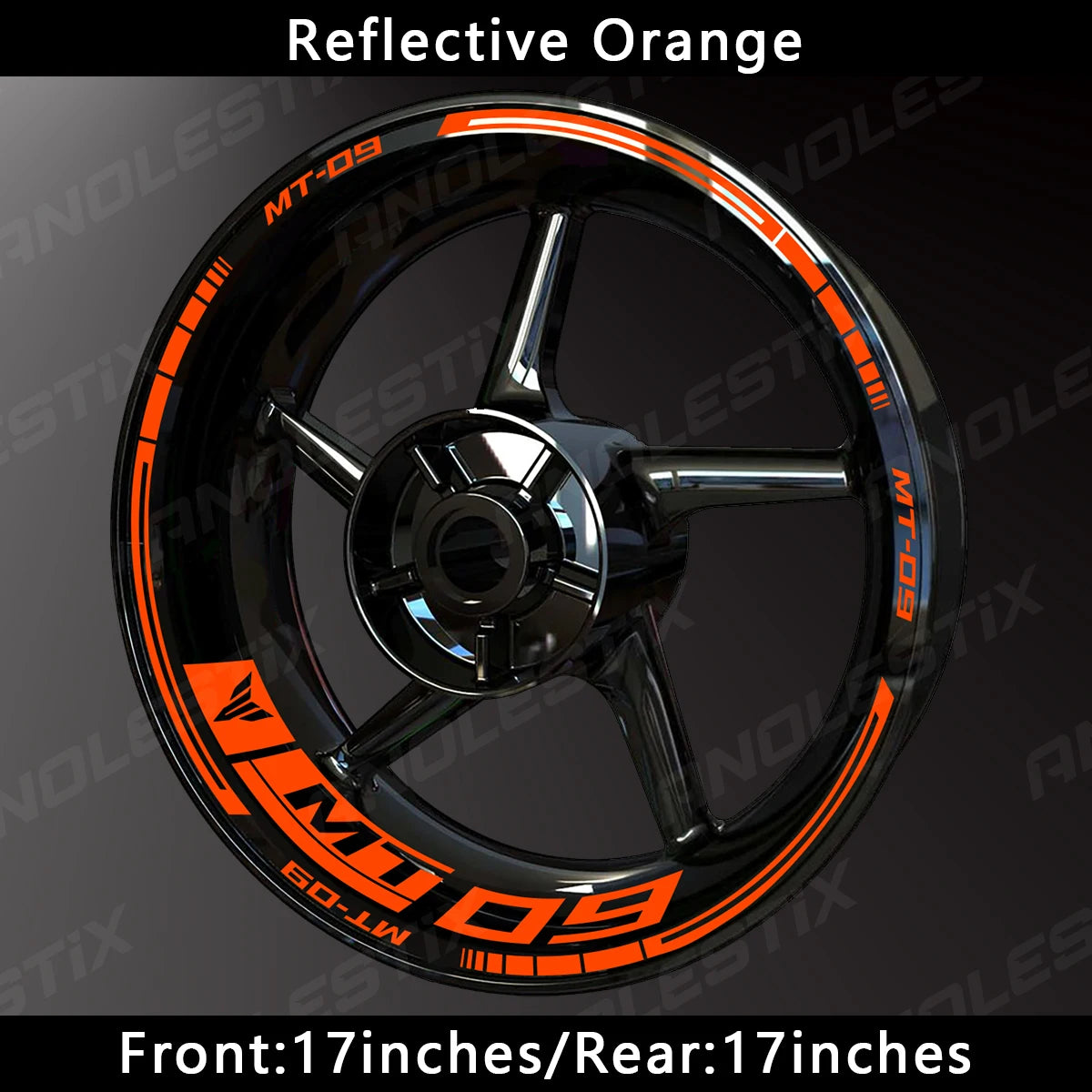 Reflective Motorcycle Wheel Sticker Hub Decal Rim Stripe Tape for YAMAHA MT-09