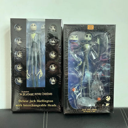The Nightmare Before Christmas Jack Skellington Action Figure 12 Face Jack Jack Chair Special Version Model Toy Hallowen Present-EXPROTAS