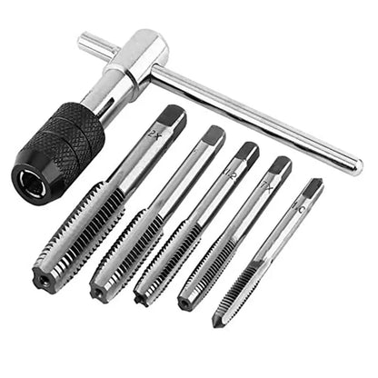 M3 M4 M5 T-Handle Wrench Tap Reamer Hand Tool Set M6 M8 Adjustable
