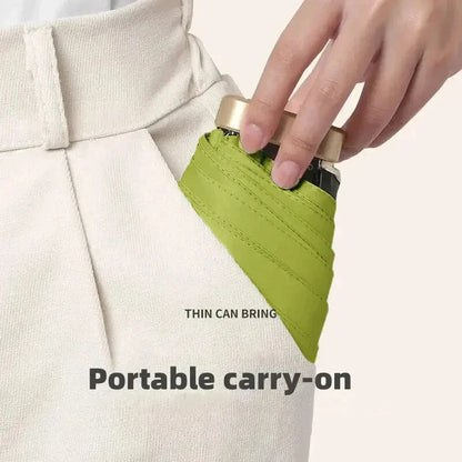1Pc UV Ultraviolet Protection Folding Mini Umbrella Capsule Rain Shade