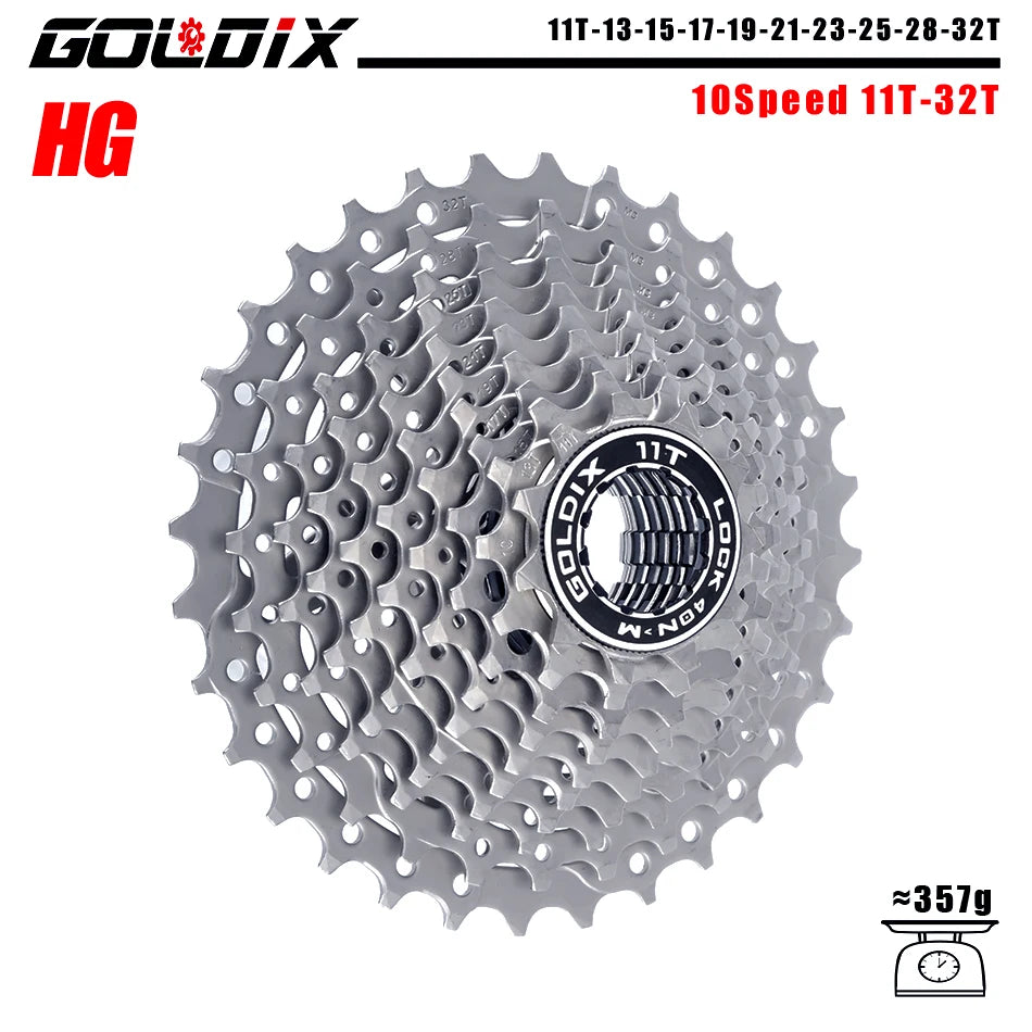 GOLDIX 8–12 Speed Cassette 11-25T 11-28T 11-32T 11-34T 11-36T Compatible Shimano SRAM - EXPROTAS