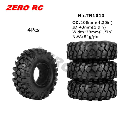 1.9" Crawler Tire for 1/10 RC Car Axial Traxxas D90 SCX10 Wheels