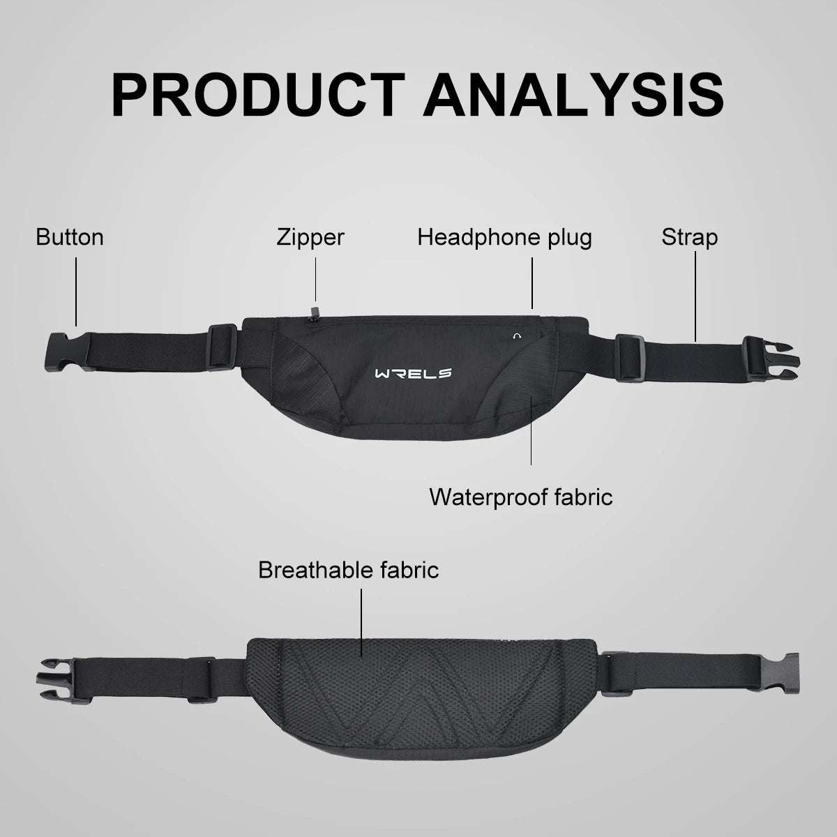 Running Waist Bag Waterproof Phone Pouch Outdoor Sports Fitness Holder