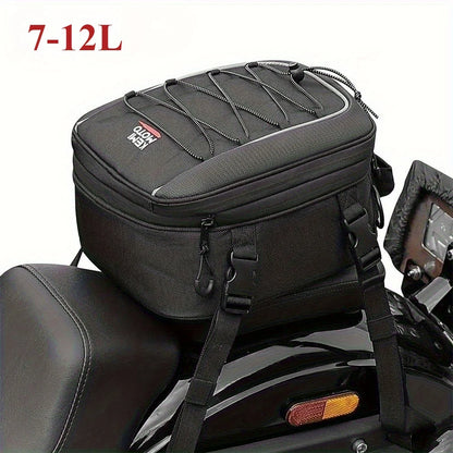 Motorcycle Tail Bag 7-12L Waterproof Storage for Scooter Luggage Accessories