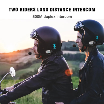 Freedconn T Com SC Motorcycle Helmet Bluetooth Intercom 10 Riders Music Share