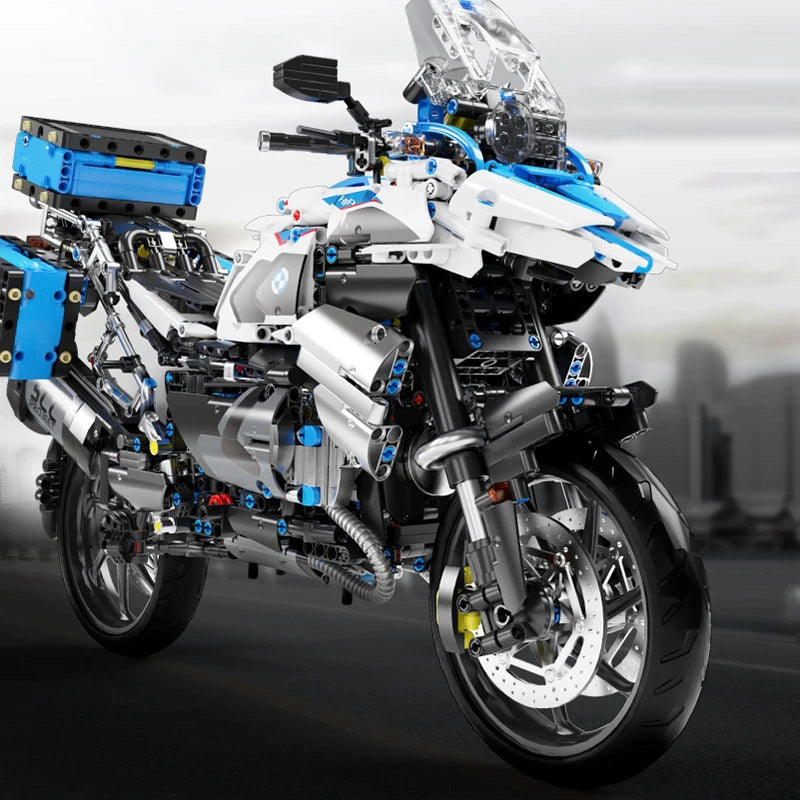 High Tech 1:5 Motorcycle City Sports Rapid Racing Motorbike Locomotive Moc Modular Brick Model Building Block Boy Gift Toy T4022-EXPROTAS