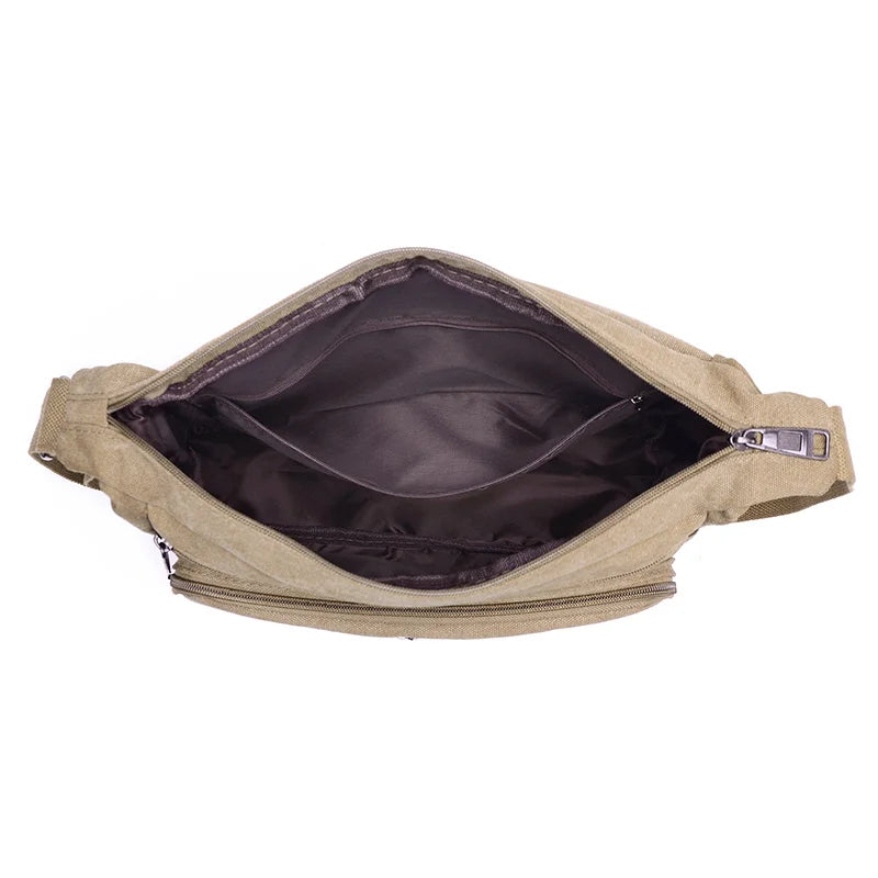 Men's Canvas Shoulder Bag Crossbody Tote Travel Messenger Fashion Handbag