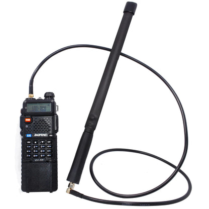 Coaxial Cable 0.6M/1M SMA to UHF Adapter for Baofeng Walkie Talkie