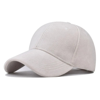 Men Women Suede Baseball Cap Retro Snapback Autumn Winter Hip Hop Hat