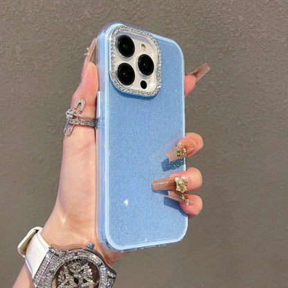 Shiny Diamond Glitter Bumper Case for iPhone 11-17 Air Pro Max Plus Shockproof