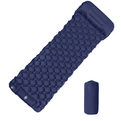 Ultralight Sleeping Pad with Built-in Pump and Pillow for Camping