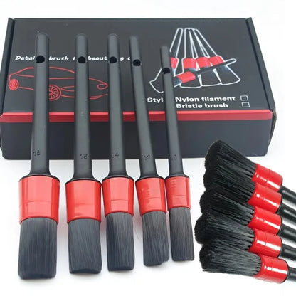 Car Detailing Brush Set for Cleaning Wheels, Dashboard & Air Outlets