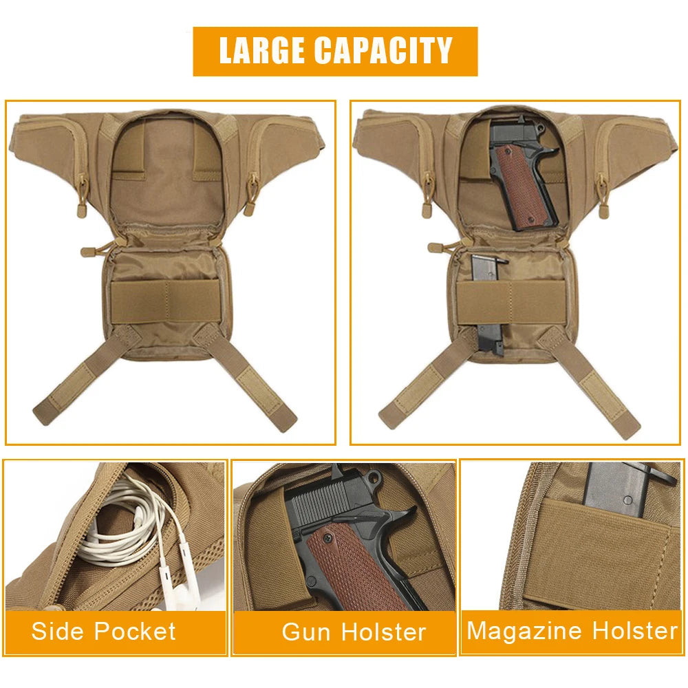 Concealed Carry Waist Bag Adjustable Fanny Pack Tactical Storage Belt
