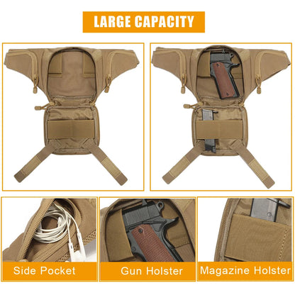 Concealed Carry Waist Bag Adjustable Fanny Pack Tactical Storage Belt
