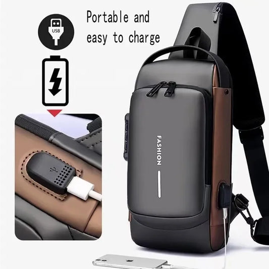 Men's Anti-theft Crossbody Shoulder Bag Travel Sling Chest Pack