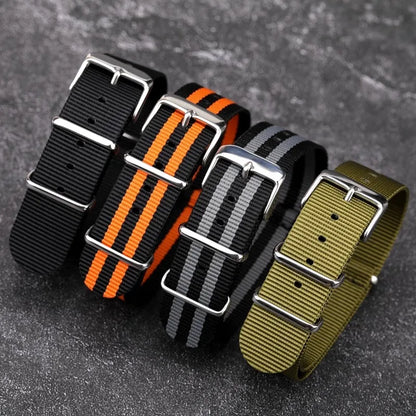 Nato Watch Strap Nylon Band 18mm 20mm 22mm Military Diver Wristwatch