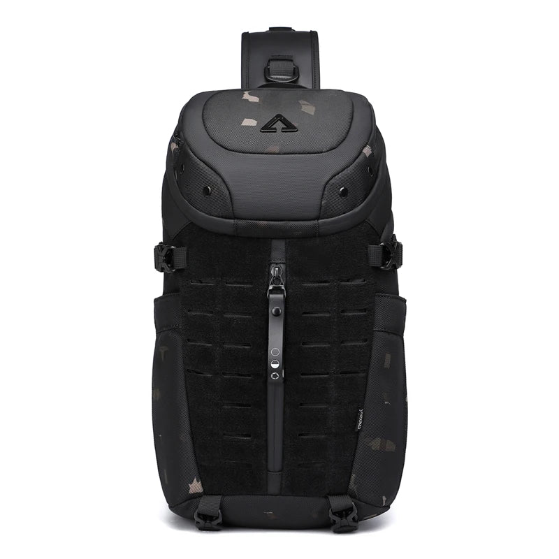 OZUKO Waterproof Men's Shoulder Bag Large Capacity Fashion Quality Chest Bag Short Trip Messenger Sling Crossbody Bag