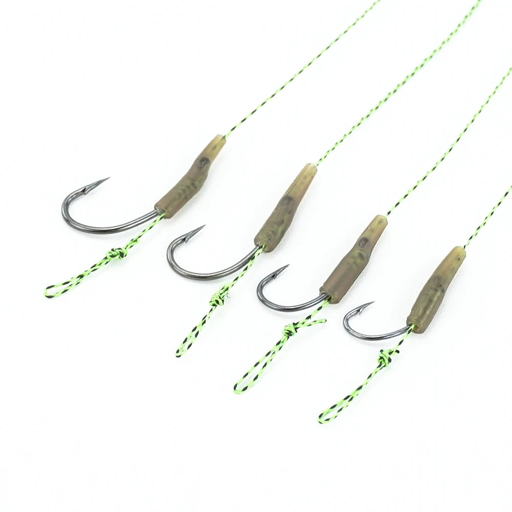 6pcs Carp Fishing Hook Rigs Tackle Ready Tied Terminal Links Hair Hooks