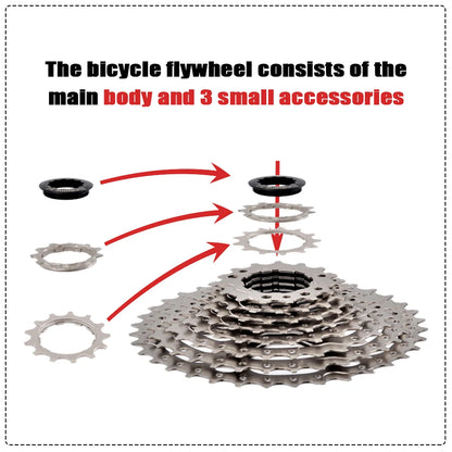 SUNSHINE Road Bike Cassette for Shimano HG 8–12 Speed Multiple Ratios - EXPROTAS