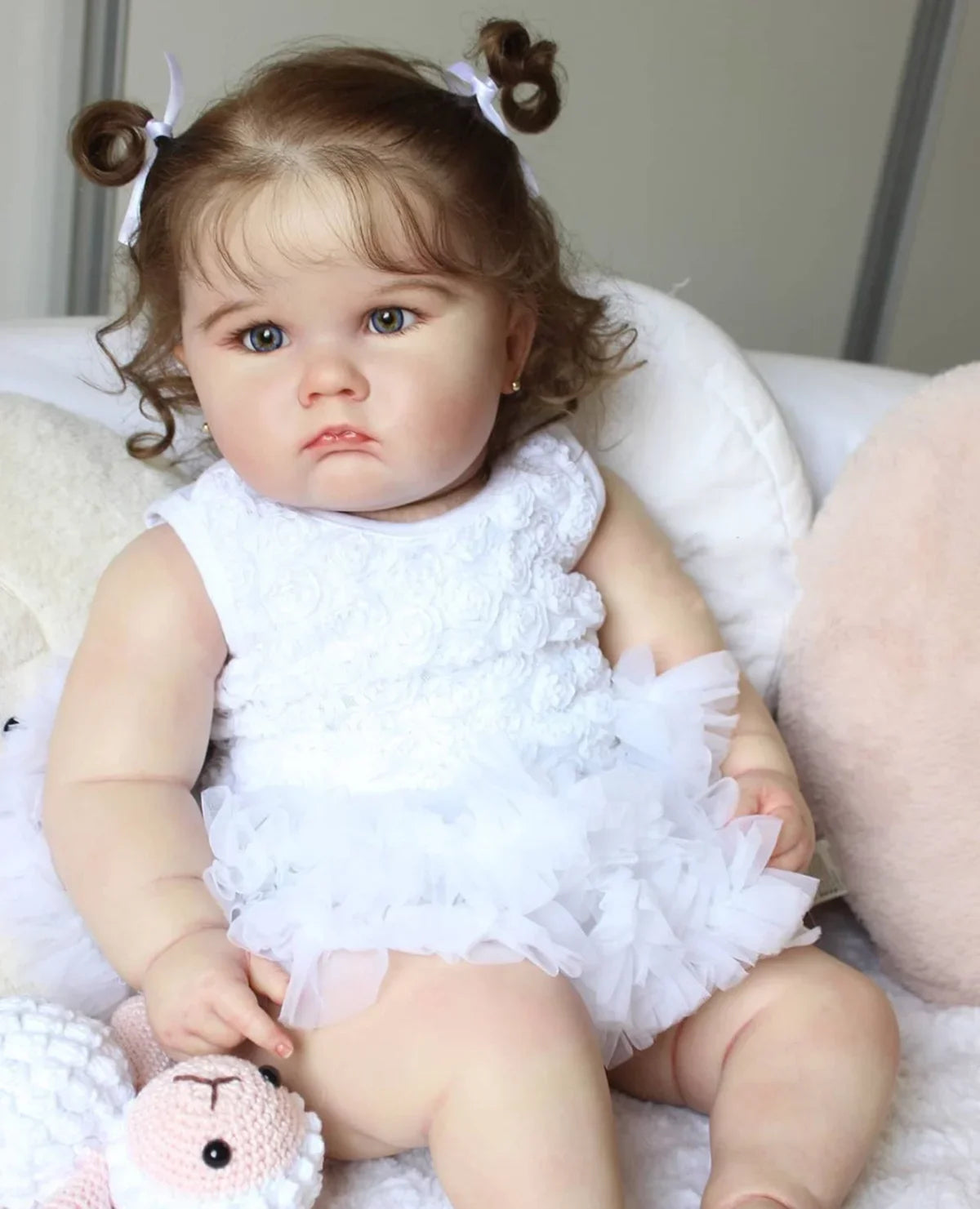 BZDOLL Realistic 60cm 24inch Soft Silicone Reborn Baby Doll With 3D-painting Skin and Vascular Vein Handmade Girl Birthday Gift-EXPROTAS