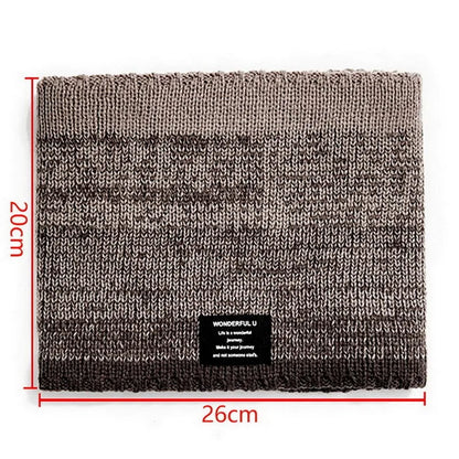 Winter Knitted Scarf Women Neck Warm Cashmere Snood Soft Wool Wrap