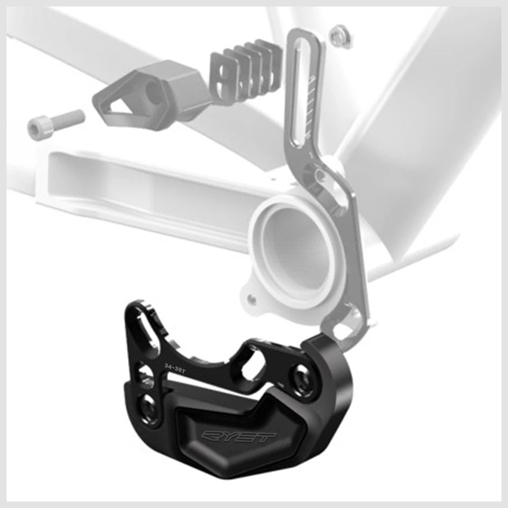 RYET MTB Chain Guide | 26–36T Bash Guard Mountain Bike Chainring Stabilizer