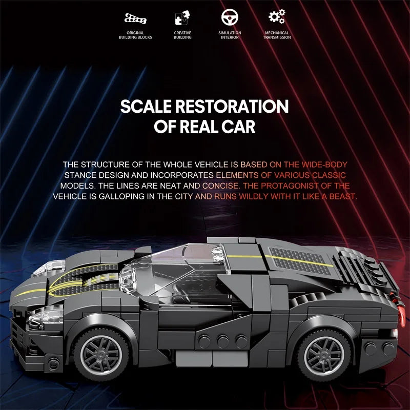 City Classic Racing Car Building Blocks Speed Champion Sports Vehicle Bricks Toy Gift