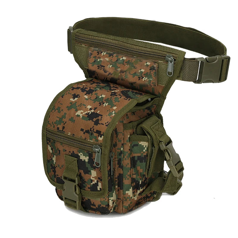 Tactical Drop Leg Bag Outdoor Thigh Pouch Military Molle Waist Pack