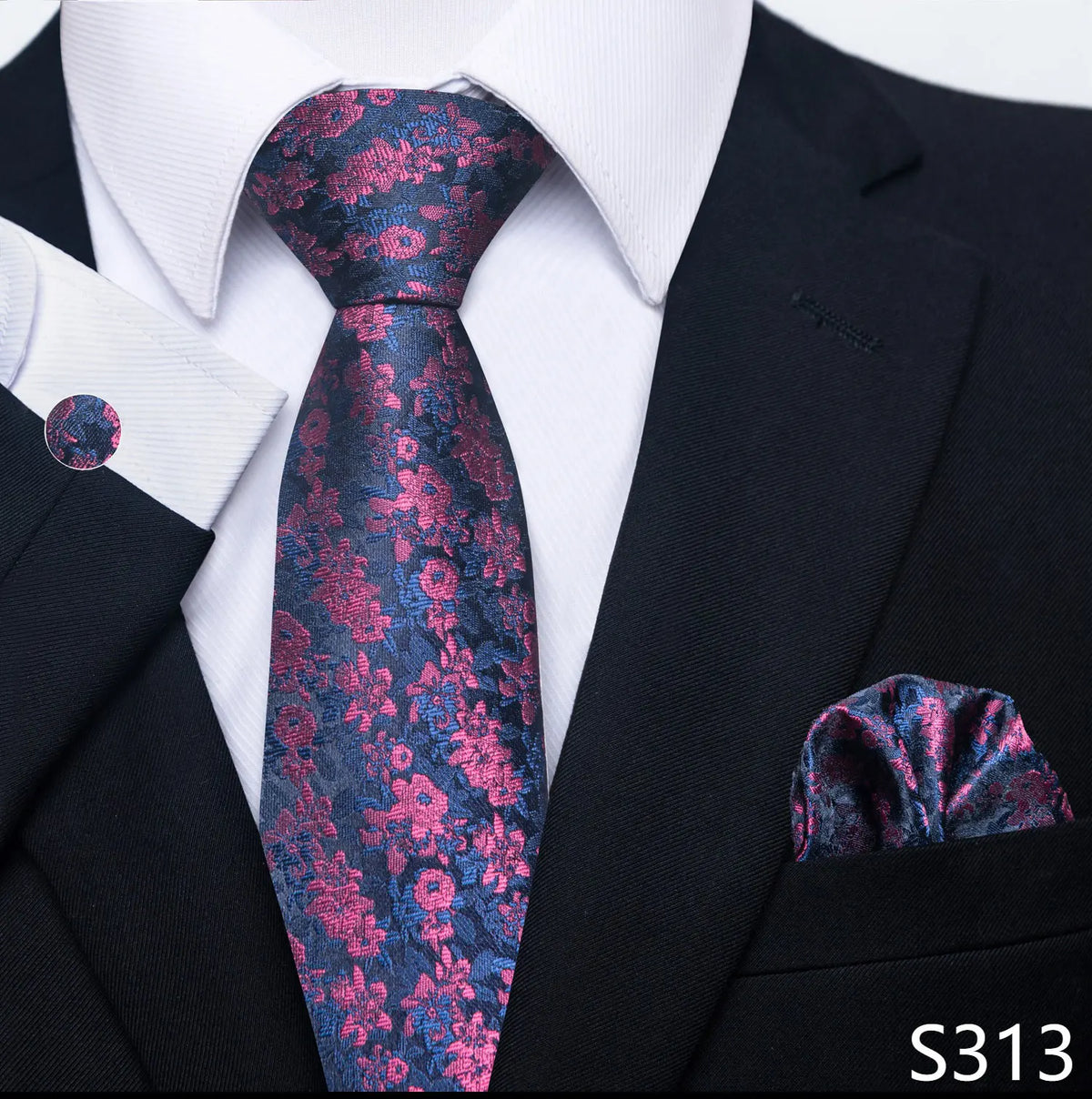 EXPROTAS Tie Pocket Square 8cm Wedding Formal Men’s Accessories