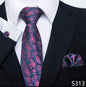 EXPROTAS Tie Pocket Square 8cm Wedding Formal Men’s Accessories