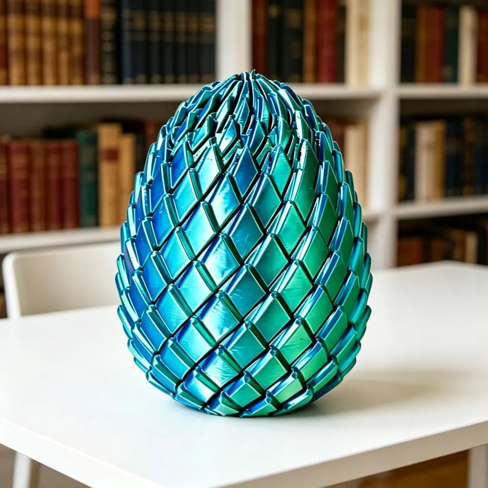 3D Printed Dragon Egg Stress Relief Fidget Desk Ornament Deformable Twist