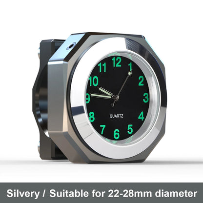 Aluminum Motorcycle Clock Waterproof Mount Quartz Clock Watch Luminous Clock For 22-28mm Handlebar Styling Car Accessories-EXPROTAS