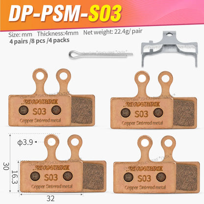Shimano XT XTR SLX Deore Sintered Metal Brake Pads for BR-M8000 M9000 M7000