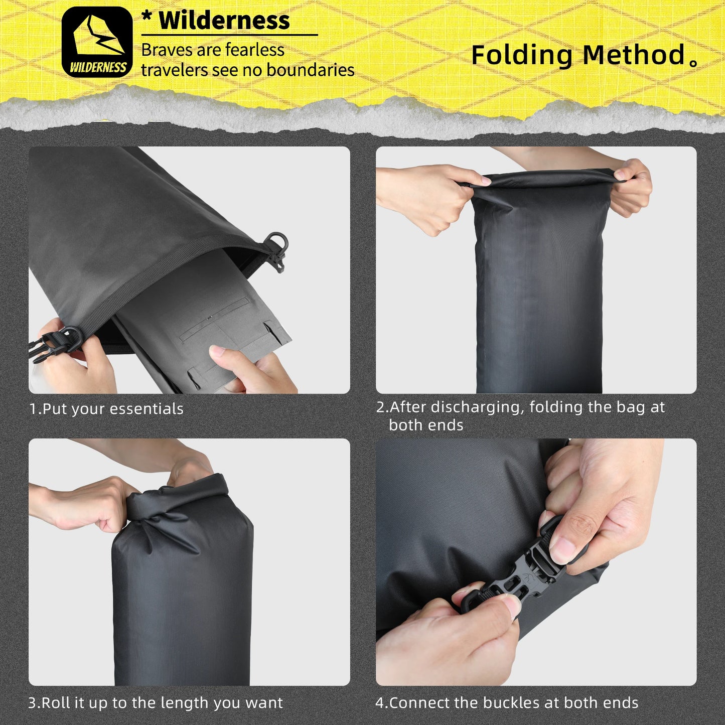 Rhinowalk Bicycle Handlebar Bag 8–13L Waterproof Front Dry Bag Set for MTB Road Gravel Bike