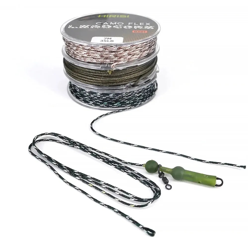 Hirisi 35lb 7m Leadcore Carp Fishing Line Braided Lead Hair Rig Tackle