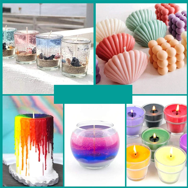 Soy Wax Candle Dye Liquid Pigments 24 Colours for Candle Making Supplies