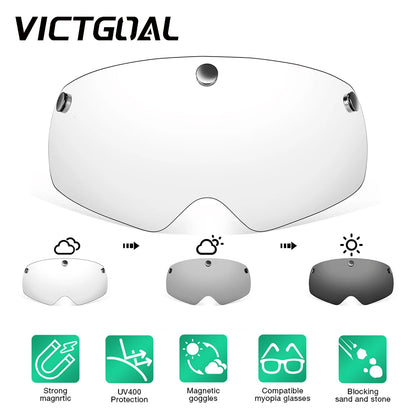 VICTGOAL Cycling Helmet Photochromic Lens Magnetic Lenses Bicycle Eye Polarized Goggles Sports Glasses MTB Road Bike Accessories-EXPROTAS