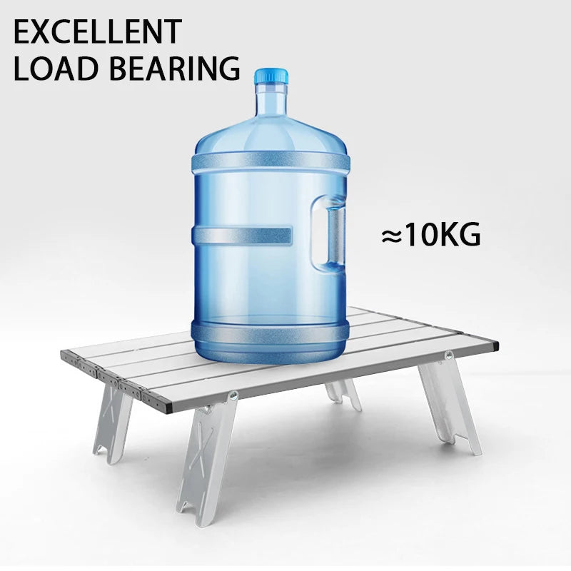 Mini Camping Table Ultralight Portable Aluminum Folding Outdoor Picnic BBQ