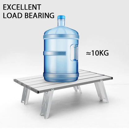 Mini Camping Table Ultralight Portable Aluminum Folding Outdoor Picnic BBQ