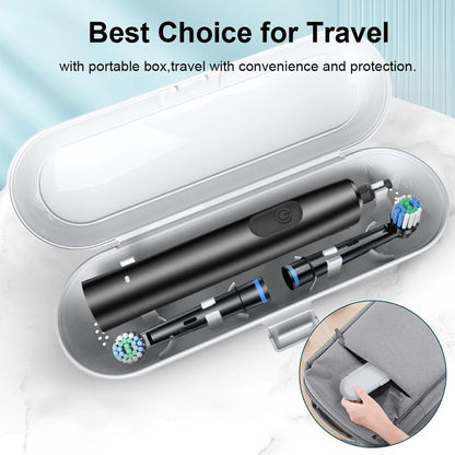 Electric Toothbrush Rechargeable Brush Rotating 8 Heads USB Timer Adults