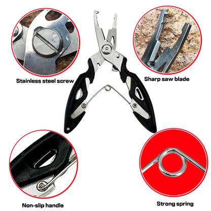 Stainless Steel Pliers Fish Controller 21/17cm Lure Lip Grabber Fishing