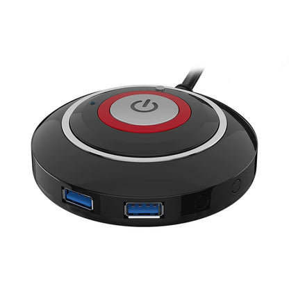 TEUCER Desktop PC Power Switch w/ Dual USB Audio External Start Button